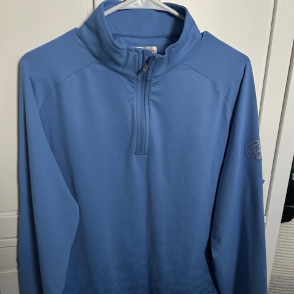 Men's Peter Millar Crown Sport Perth Mélange Performance Quarter-Zip - Size L